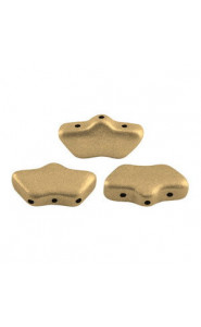 Les perles par Puca® Delos beads Light gold mat 00030/01710